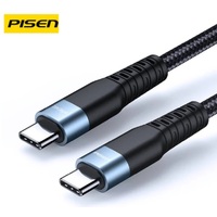 PISEN USB-C to USB-C (PD 3.1 Gen2) 100W PRO Fast Charging Cable (1M) - Supports 5A, Supports 10Gbps Transfer Speed,Support 4K Display