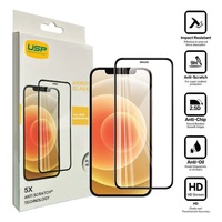 USP Apple iPhone 15 (6.1') Armor Glass Full Cover Screen Protector - 5X Anti Scratch Technology, Perfectly Fit Curves, 9H Surface Hardness