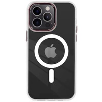 Phonix Apple iPhone 15 Plus (6.7') Clear Armor Hard MagSafe Case With Metal Mens Protection White - Edge Protection, Shock Absorption,Slim,Lightweight