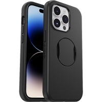 OtterBox OtterGrip Symmetry Apple iPhone 14 Pro Case for MagSafe Black - (77-89348), Antimicrobial, 3X Military Standard Drop Protection, Raised Edges