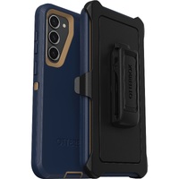 OtterBox Defender Samsung Galaxy S23+ 5G (6.6') Case Blue Suede Shoes - (77-91032), 4X Military Standard Drop Protection, Multi-Layer,Included Holster