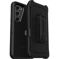 OtterBox Defender Samsung Galaxy S23 5G (6.1') Case Black - (77-91036), 4X Military Standard Drop Protection, Multi-Layer, Included Holster, Rugged