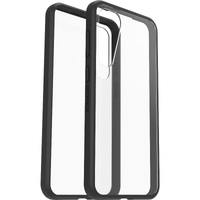 OtterBox React Samsung Galaxy S23+ 5G (6.6') Case Black Crystal (Clear/Black) - (77-91303), Antimicrobial, DROP+,Raised Edges,Hard Case with Soft Grip
