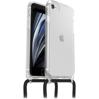 OtterBox React Necklace Apple iPhone SE (3rd & 2nd Gen) and iPhone 8/7 Case Clear - (77-92274), DROP+ Military Standard, Detachable Nylon Rope
