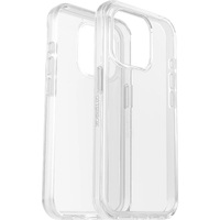OtterBox Symmetry Apple iPhone 15 Pro (6.1") Case Clear - (77-92641), Antimicrobial, DROP+ 3X Military Standard, Raised Edges