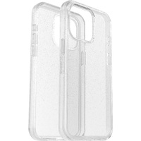 OtterBox Symmetry Clear Apple iPhone 15 Pro Max (6.7") Case Stardust (Clear Glitter) - (77-92659), Antimicrobial, DROP+ 3X Military Standard