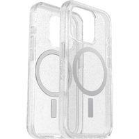 OtterBox Symmetry+ MagSafe Apple iPhone 15 Pro (6.1") Case Stardust (Clear Glitter) - (77-93034), Antimicrobial, DROP+ 3X Military Standard