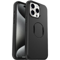 OtterBox OtterGrip Symmetry MagSafe Apple iPhone 15 Pro Max (6.7") Case Black - (77-93170), Antimicrobial, DROP+ 3X Military Standard