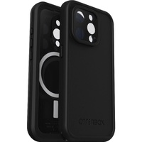 OtterBox Fre MagSafe Apple iPhone 15 Pro (6.1") Case Black - (77-93405), DROP+ 5X Military Standard,2M WaterProof,Built-In Screen Protector