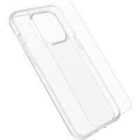 OtterBox React Case with Screen Protector Apple iPhone 15 Plus (6.7") Clear - (78-81236),DROP+ Military Standard Case ,2X Anti-ScratchScreen Protector