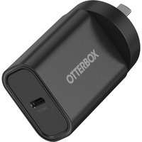OtterBox 20W USB-C (Type I) PD Fast Wall Charger - Black (78-81350), Compact, Drop Tested,Safe & Smart Charging,Best for Apple,S