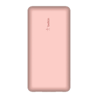 Belkin Boost Charge USB-C Power Bank 20K 15W - Pink (BPB012btRG), 6-inch USB-C  to A cable included, Slim and compact design