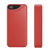 Cygnett ChargeUp Boost 3rd Gen 20K mAh Power Bank - Red (CY4347PBCHE), 1x USB-C(15W),2x USB-A(12W),15cm USB-C Cable,Digital Display,Charge 3 Devices