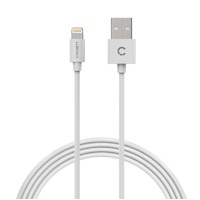 Cygnett Essentials Lightning to USB-A Cable (1M) - White (CY2723PCCSL), Supports Fast & Safe Charging 2.4A/12W, Durable Cables & Connectors