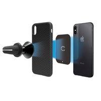 Cygnett MagMount Plus Magnetic Car Vent Mount - Black (CY2377ACVEN) 360 rotation and extensive pivot motion,Portrait/Landscape View,Metal Plate