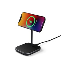 Cygnett Magnetic Wireless Charger 15W - Black (CY3768PPWIR), Includes 20W USB-C Wall Charger, USB-C to USB-C Cable (1.5M), Attachment Ring