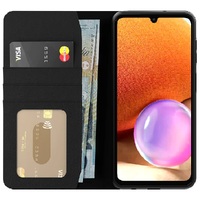Cygnett UrbanWallet Samsung Galaxy A33 5G (6.4") Wallet Case - Black (CY4101URBWT), 360° Protection, Folding Stand Feature, 3x Card Slots, TPU Sides