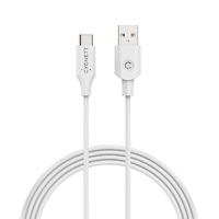 Cygnett Essentials USB-C to USB-A (2.0) Cable (1M) - White (CY2729PCUSA),3A/60W,Samsung Galaxy,Apple iPhone,iPad,MacBook,Google,OPPO,Nokia, 2 Yr. WTY.