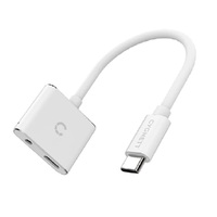 Cygnett Essentials USB-C to 3.5MM Audio & USB-C Fast Charge Adapter - White (CY2866PCCPD), Wide- Ranging compatibility,Supports USB-C PD fast charging