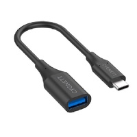 Cygnett Essentials USB-C Male To USB-A Female (10CM) Cable Adapter -Black(CY3313PCUSA),5GBPS Fast Data Transfer,Compact, Lightweight, Easy to Use