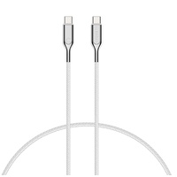 Cygnett Armoured USB-C to USB-C (2.0) Cable (10cm) -White(CY2692PCTYC), Samsung Galaxy,Apple iPhone,iPad,MacBook,Google,OPPO,Nokia,Laptop,5 Yr. WTY.