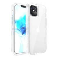 Phonix Apple iPhone 12 Mini Clear Diamond Case (Heavy Duty) - Shock Absorption Bumper Design, Slim Fit No Need to Remove Case