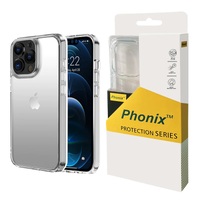 Phonix Apple iPhone XR Clear Rock Hard Case with Black Border - Multi Layer, Anti-Scratch, Drop Protection, Camera Protective
