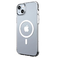 Cygnett AeroMag Apple iPhone 15 Plus (6.7") Magnetic Clear Case -(CY4579CPAEG),Raised Edges,TPU Frame,Hard-Shell Back,Magsafe Compatible,4FT DropProof