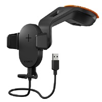 Cygnett EasyMount Car Window Mount Fixed Arm + 10W Fast Wireless Charger - (CY4618WLCCH), Adjustable Different Phone Sizes, 1.5M USB-C Cable, MagSafe