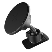 Cygnett MagDrive Magnetic Car Mount Flexible Adhesive - 45mm & 70mm - (CY4625WLCCH), Magnetic Ring, MagSafe Compatible, 360˚ Rotating Arm,Secure Hold