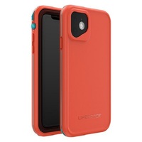 LifeProof FRĒ Case for Apple iPhone 11 - Fire Sky (Aqua/Red Orange) (77-62488), WaterProof, DropProof, 360° Protection Built-In Screen-Cover