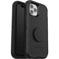 OtterBox Otter + Pop Defender Apple iPhone 11 Pro Case Black - (77-62575), Integrated PopSockets, Swapable PopTop, Qi Wireless Charging, Rugged