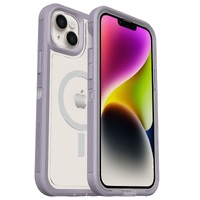 OtterBox Defender XT Clear MagSafe Apple iPhone 14 Plus Case Lavender Sky (Purple) - (77-90067), DROP+ 5X Military Standard, Multi-Layer, Raised Edges