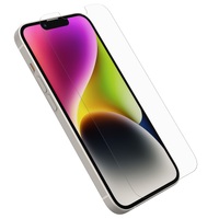 OtterBox Alpha Glass Apple iPhone 14 / iPhone 13 / iPhone 13 Pro Screen Protector Clear - (77-89304), Antimicrobial, 2x Anti-Scratch, Reinforced Edges