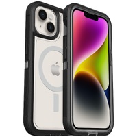 OtterBox Defender XT Clear MagSafe Apple iPhone 14 / iPhone 13 Case Black Crystal - (77-90062), DROP+ 5X Military Standard, Multi-Layer, Raised Edges