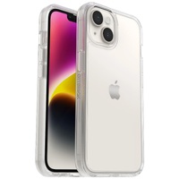 OtterBox Symmetry Clear Apple iPhone 14 / iPhone 13 Case Clear - (77-88603), Antimicrobial, DROP+ 3X Military Standard, Raised Edges, Ultra-Sleek