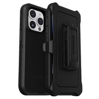 OtterBox Defender Apple iPhone 14 Pro Case Black - (77-88379), DROP+ 4X Military Standard, Multi-Layer, Included Holster, Raised Edges, Rugged