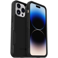 OtterBox Commuter Apple iPhone 14 Pro Max Case Black - (77-88441), Antimicrobial, DROP+ 3X Military Standard, Dual-Layer, Raised Edges, Port Covers