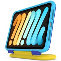 OtterBox Kids EasyClean Apple iPad Mini (8.3") (6th Gen) Case with Screen Protector Blued Together (Blue) - (77-90398), DROP+ Military Standard