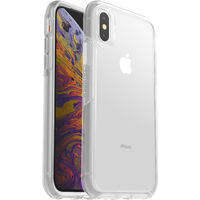 OtterBox Symmetry Clear Apple iPhone X / iPhone Xs Case Clear - (77-59583), Antimicrobial, DROP+ 3X Military Standard, Raised Edges, Ultra-Sleek