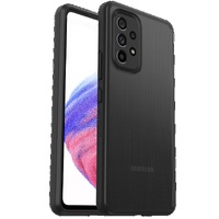 OtterBox Galaxy A53 5G React Series Case - Black Crystal (Clear/Black) (77-87846),Qi Wireless Charging works with case,Ultra-slim,one-piece design
