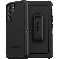OtterBox Defender Samsung Galaxy S22+ 5G (6.6") Case Black - (77-86361), DROP+ 4X Military Standard, Multi-Layer, Included Holster,Raised Edges,Rugged