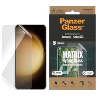 PanzerGlass Samsung Galaxy S23 5G (6.1') Matrix Hybrid Screen Protector Ultra-Wide Fit - (7318), AntiBacterial, Drop Protection, Include EasyAligner