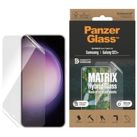 PanzerGlass Samsung Galaxy S23+ 5G (6.6') Matrix Hybrid Screen Protector Ultra-Wide Fit - (7319), AntiBacterial, Drop Protection, Include EasyAligner