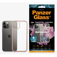 PanzerGlass Apple iPhone 12 Pro Max ClearCase - Rose Gold Limited Edition (0275), AntiBacterial, Scratch Resistant,Anti-Yellowing, Soft TPU Frame, 2YR