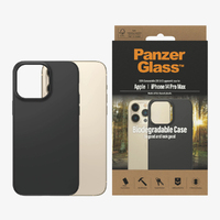 PanzerGlass Apple iPhone 14 Pro Biodegradable Case - Black(0418),Military Grade Standard, Wireless charging compatible,Scratch Resistant, Durable, 2YR