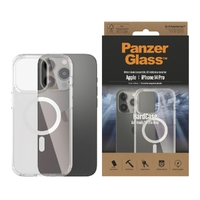 PanzerGlass Apple iPhone 14 Pro HardCase MagSafe Compatible - Clear(0410),AntiBacterial,3X Military Grade Standard,Scratch Resistant, Anti-Yellow, 2YR