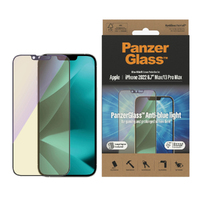 PanzerGlass Apple iPhone 14 Plus / iPhone 13 Pro Max Anti-Blue Light Screen Protector Ultra-Wide Fit - (2793), AntiBacterial, Scratch Resistant, 2YR