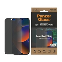 PanzerGlass Apple iPhone 14 Pro Max Privacy Screen Protector Classic Fit -(P2770),AntiBacterial,Scratch Resistant,Shock Resistant,Diamond Strength,2YR