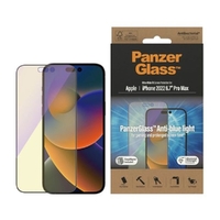 PanzerGlass Apple iPhone 14 Pro Max Anti-Blue Light Screen Protector Ultra-Wide Fit - (2794), AntiBacterial, Scratch Resistant, Shock Resistant, 2YR